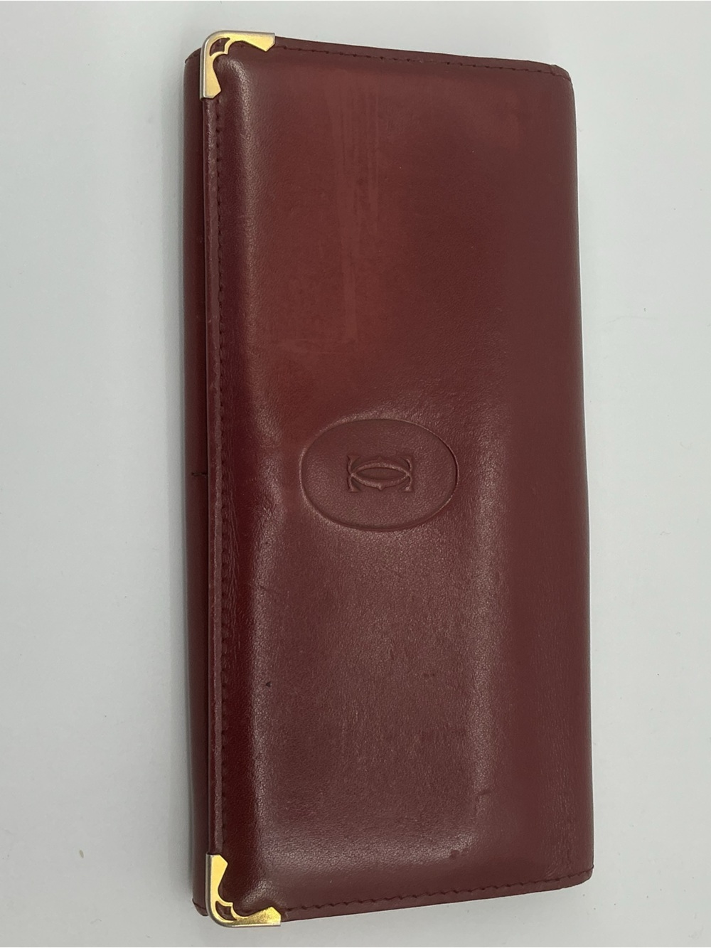 Cartier Must de Cartier Long Wallet Bordeaux Calfskin Vintage
